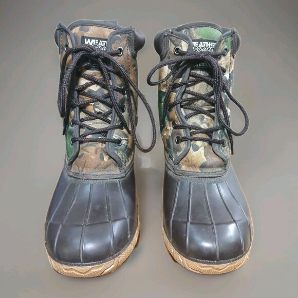 ​Men\'s Weather Spirits Camo Duck Boots Size 10 Insulated Steel Shank Waterproof main image 12
